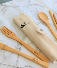 Load image into Gallery viewer, Bamboo Cutlery Set