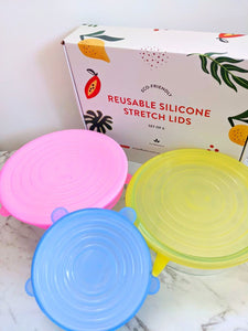 Reusable Silicone Stretch Lids - 6 Pack